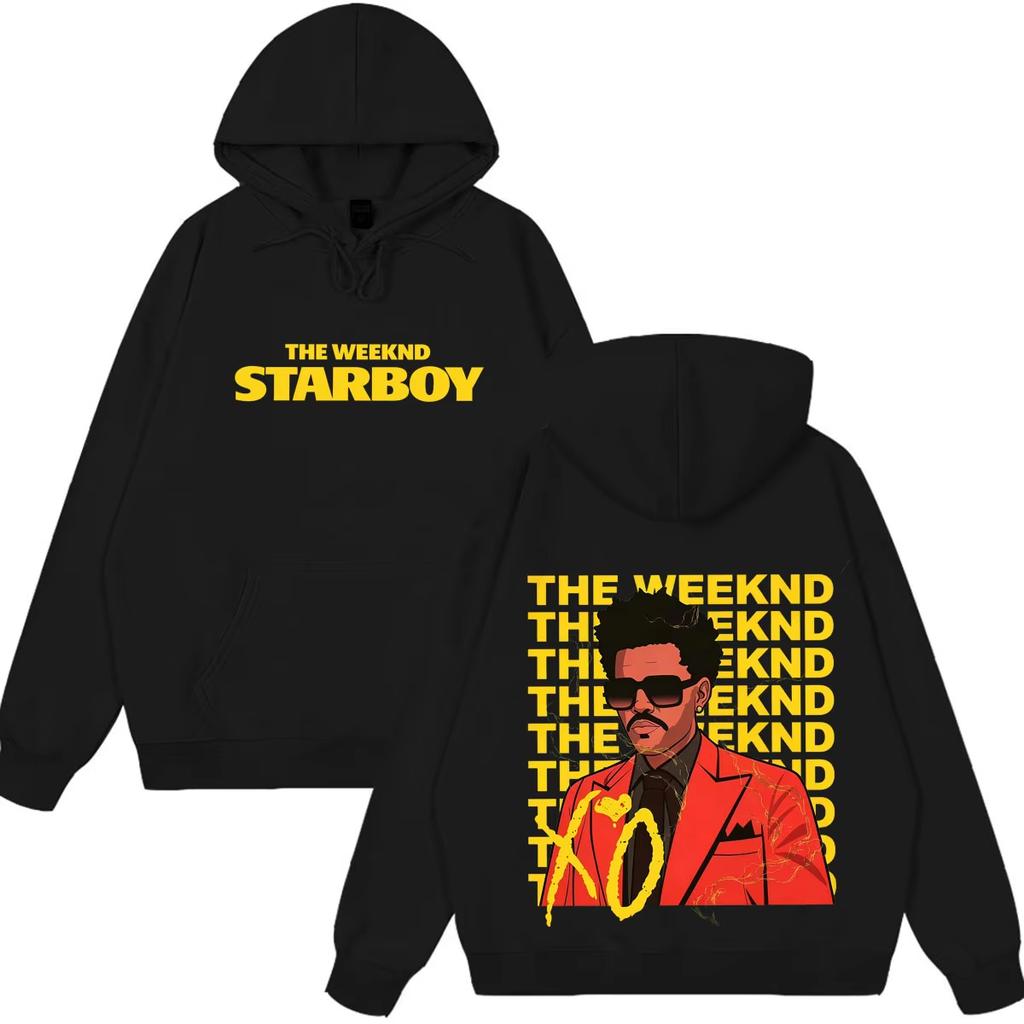 Rapper The Weeknd Fashion Cover Print Hoodie Men Women Pop Musicvintage Pullover Loose Casual Hip Hop Streetwear Hoodie