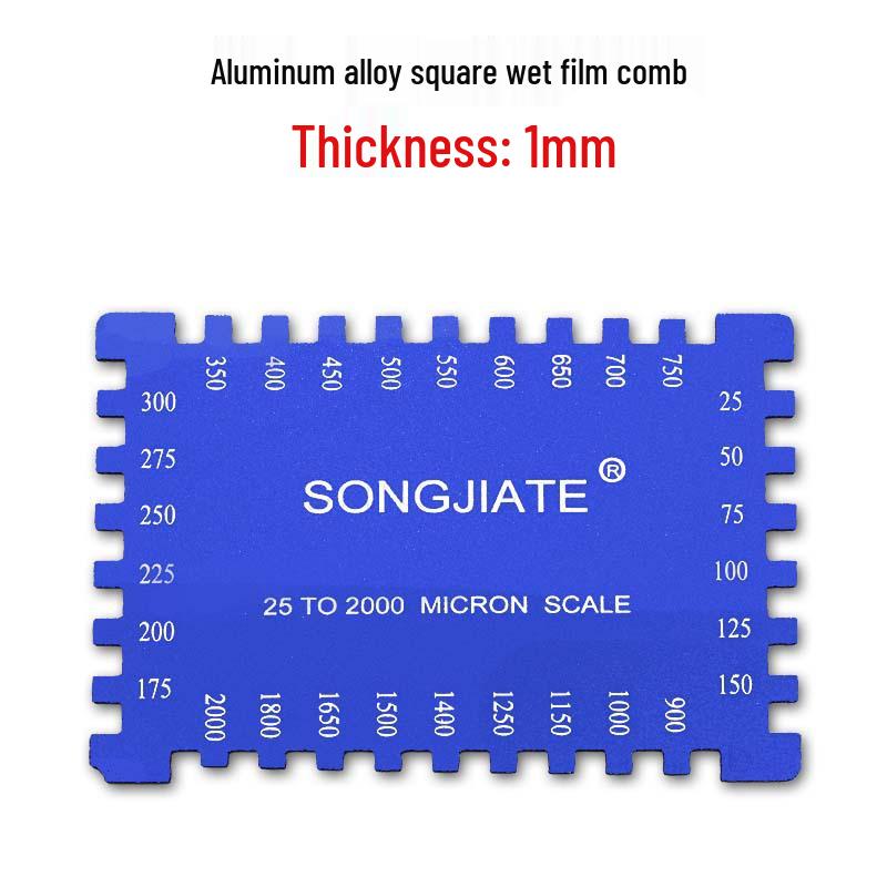 Hexagonal Stainless Steel High-Precision Wet Film Thickness Gauge Comb