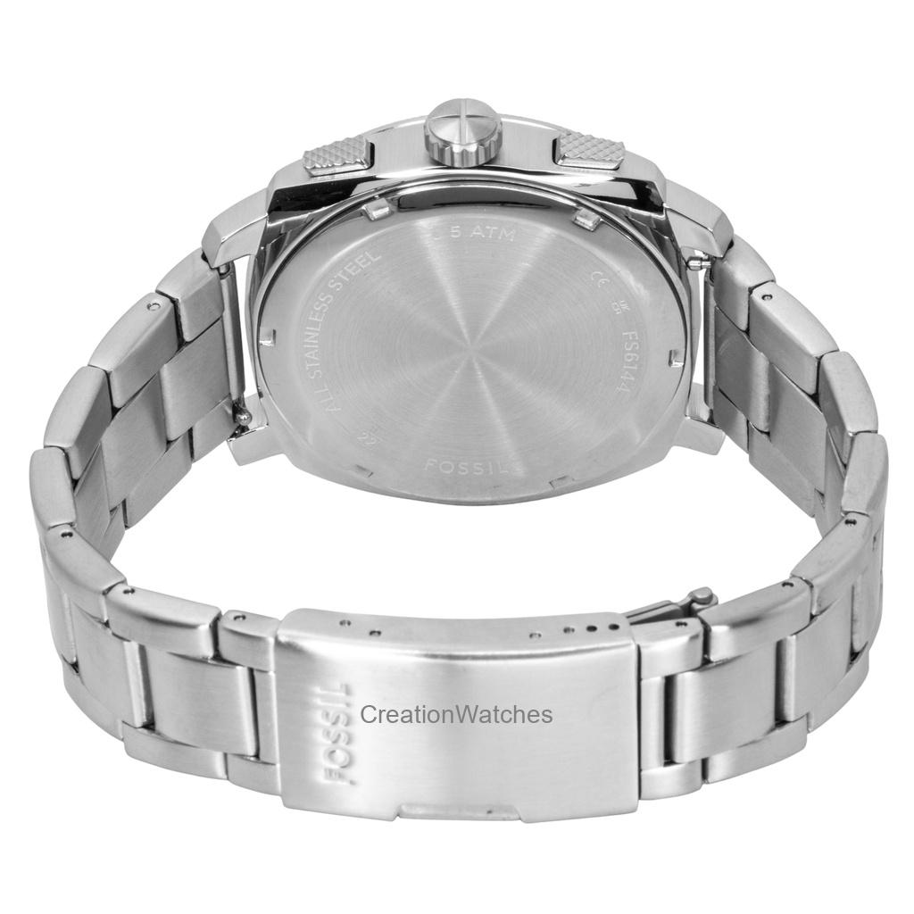 Fossil Machine Chronograph Stainless Steel Brown Dial Quartz FS6144 Men's Watch