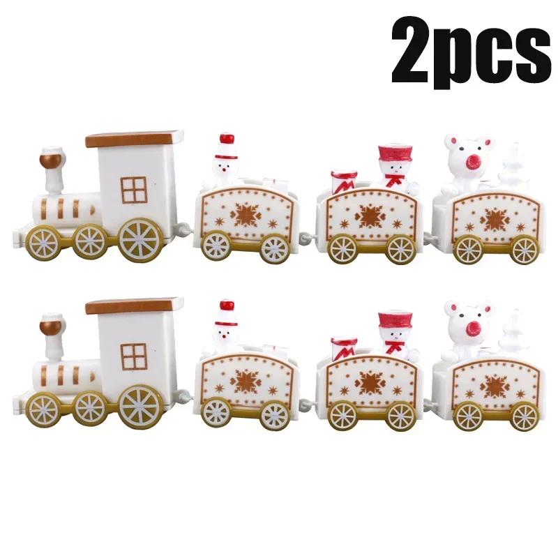 Train Christmas Ornament Merry Christmas Decoration Train Toy for Home Santa Claus Gift Xmas New Year Decoration 2025 Xmas Gifts