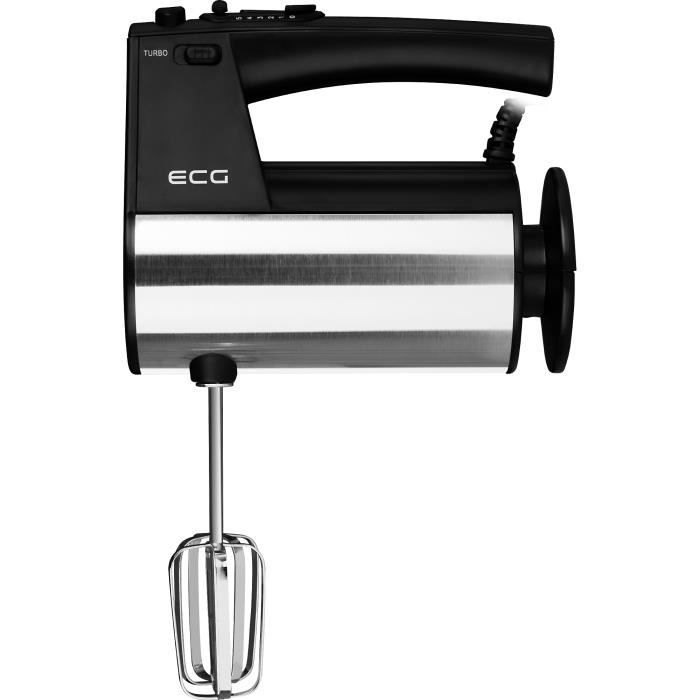 Handmixer - ECG - RS 5011 - Schwarz - 10 Geschwindigkeiten - 500 W - Turbofunktion