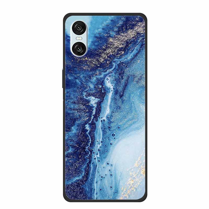 Case For Sony Xperia 10 VI 5G Marble TPU Soft Silicone Back Cover For Sony Xperia 10VI Phone Cases Protective Mica Painted Capa