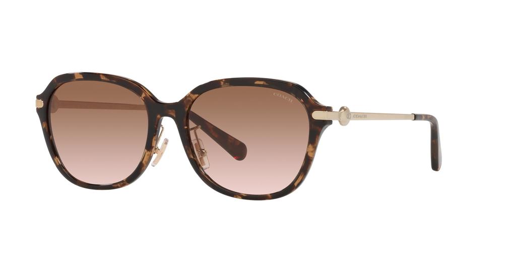 Coach Dark Tortoise Sunglasses Size 56 Women's HC8332D,