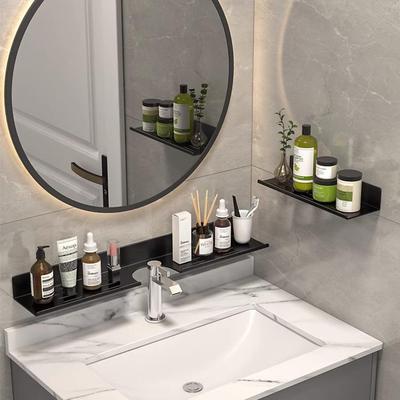 Wall-Mounted Bathroom Vanity Shelf with Sink & Storage Rack