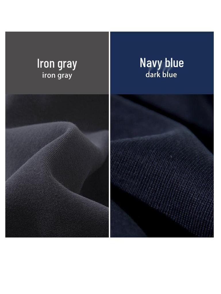 Women's Navy Blue Sporty Zipper Sweatshirt - American Style, Early Autumn 2025