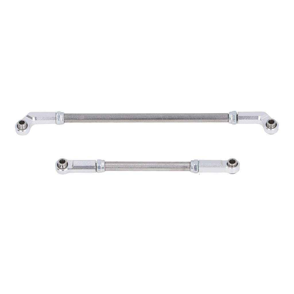 RC Steering Servo Linkage Kit 104mm Pull Rod Links and 7mm Joints for VP F10 1 10 Scale Car Model Silver