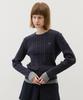 CITYBREEZE Cable Round Neck Knit_4 Colors