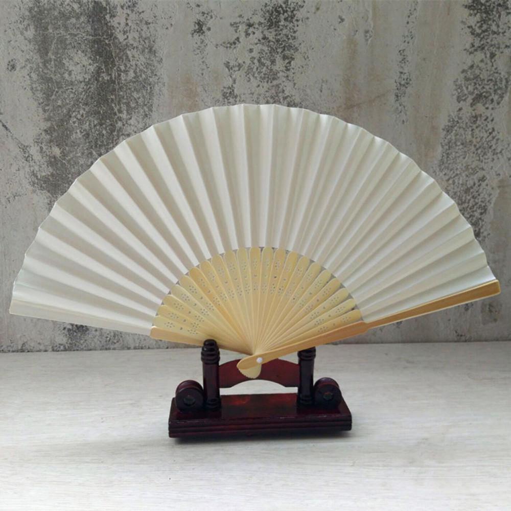 Handmade Kids Drawing Wedding Folding Chinese Style Paper Fan Hand Held