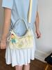 Fashion Nylon Single Shoulder Bag For Women With Zipper Closure And Mobile Pocket