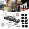 21Pcs Bicycle Tyre Repair Kit Bike Puncture Repair Tool 16 In 1 MultiFunction Tool