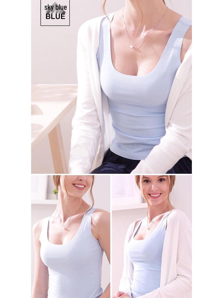 Women's Seamless Slim-Fit Modal Camisole – Plus Size Solid Color Spring/Summer Outerwear Base Layer