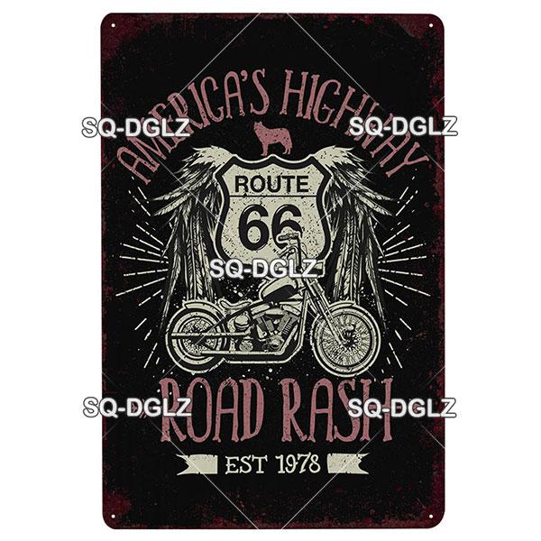 Motorcycles Metal Sign Vintage Plaque Metal Poster Tin Sign Wall Decoration Bar Pub Decor For Garage Racing Car Poster