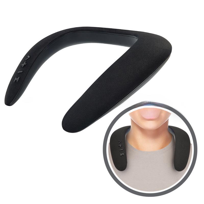 5D Stereo Wireless Bluetooth U-Shaped Neck Speaker & Microphone