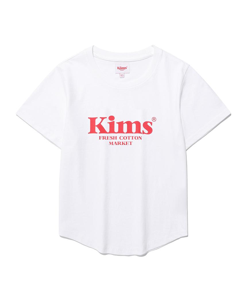 Kimseupeulesikoteunmakes (Unisex) Kims Bam Logo Tee White(Red)