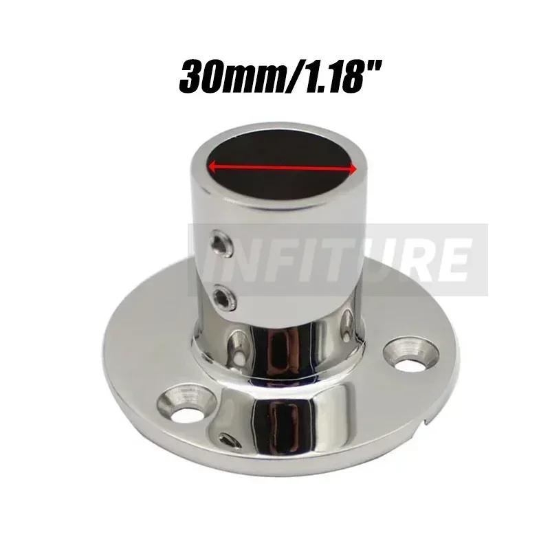 22mm/25mm/30mm/32mm 90 Degree Boat Handrail Fitting 316 Stainless Steel Marine Hardware Boat Hand Railing Round Base Tube Pipe