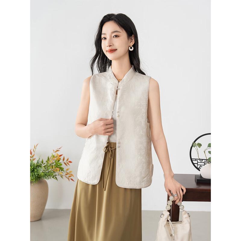 Aiyilian Women s New Chinese Embroidered Vest