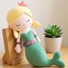 40-80cm Kawaii Cartoon Meerjungfrau Plüschtier Weiches Fisch-Kissen Stofftier Schönes Dekor Kissen Kinder Jungen Mädchen Geburtstagsgeschenk