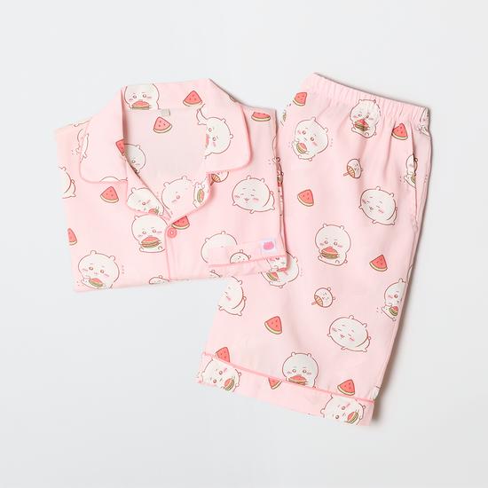Cute Summer Short Sleeve Pajama Set for Women_SPPPG25U05