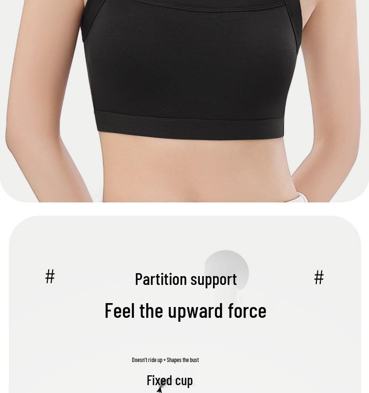 Camisole de Yoga Acolchoada Costas Nuas Uma Alça Feminina: Biquíni Tomara-que-caia Estilo Verão Anti-Exposição