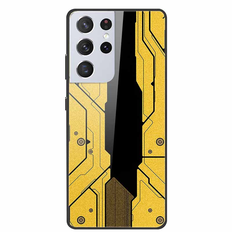 For Samsung Galaxy S25 Ultra Tempered Glass Case Back Cover Hard Phone Cases for SamsungS25 ULTRA 5G SM-S938B Protective Capa