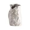French Retro Cream Ceramic Vase for Floral Arrangements – Elegant Living Room & Dining Table Decor