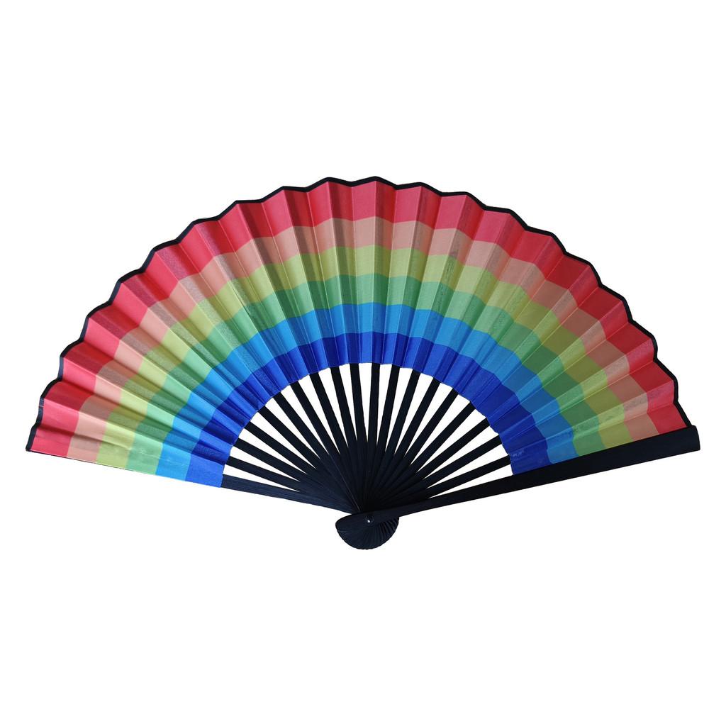Chinese Style Folding Fan With Plastic Frame For Dance Performances And Gifts