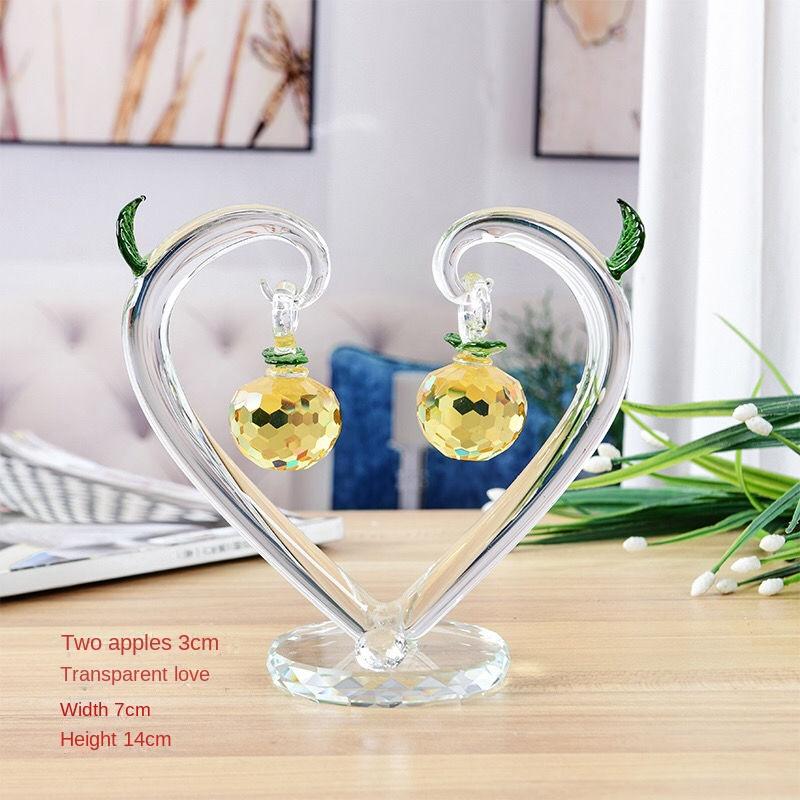 

Home Decoration Crystal Apple Tree Ornament Money Tree Living Room Entrance TV Wine Cabinet Decoration Gift Housewarming Gift As Picture