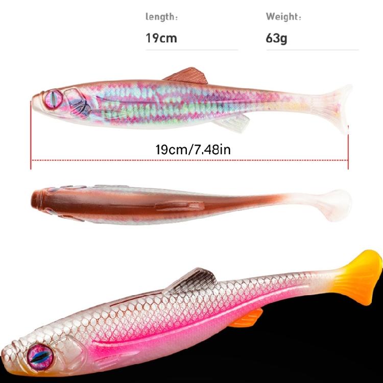 19cm/63g Simulation Baits Soft Swimming Lures Slow Sinking Lures Artificial Fish Lures Swimbaits Soft Fishing Baits