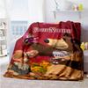 Masha Bear Customize Text Blanket Throw Personalized Blanket Comfortable Throw For Sofa Chair Nap Bedding for All Occasions