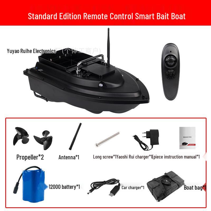 Large Remote Control Bait Boat with GPS & Auto Return for Fast Cruising