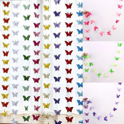 Doğum Günü Partisi Düğün Odası Düzeni Askılı tasarım Büyük Fiyonk Kelebek çiçeği Kağıt Çiçek Renkli