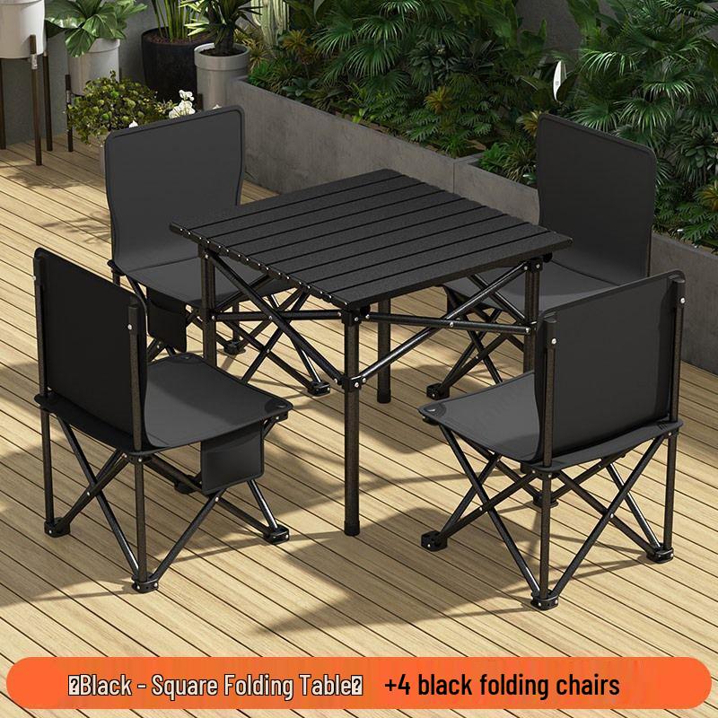 Portable Folding Outdoor Picnic and Camping Table & Chair Set