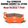 MRRANGT Low Noise High Performance Motorbike Ceramic Brake Pads Set Fit for CFMOTO 800MT 800NK 700CL-X 700MT 675SR 675NK 500SR