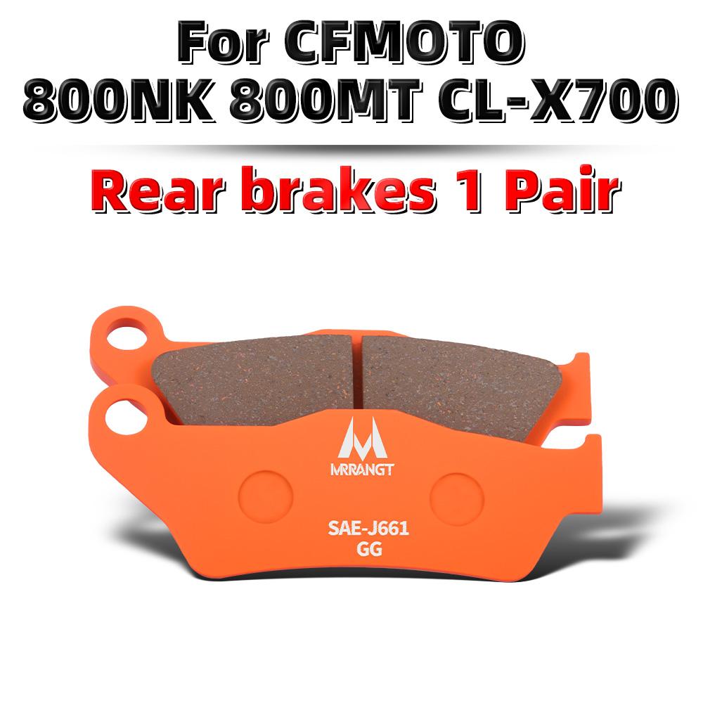 MRRANGT Low Noise High Performance Motorbike Ceramic Brake Pads Set Fit for CFMOTO 800MT 800NK 700CL-X 700MT 675SR 675NK 500SR