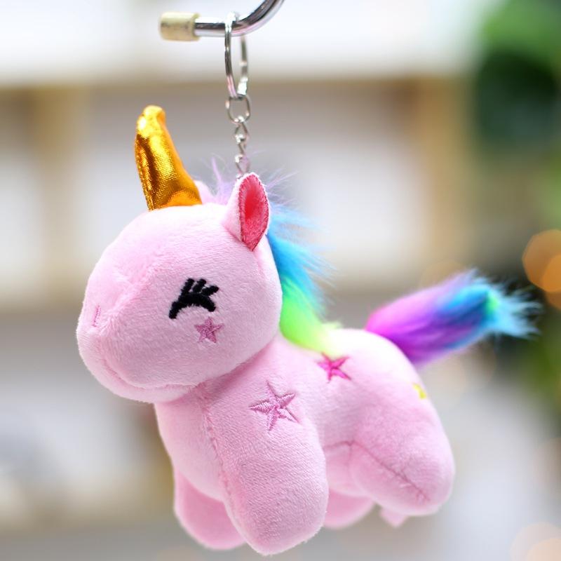New Unicorn Plush Toy Dolls Small Pendant Bags Keychain Ornaments Dolls for Girlfriend