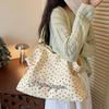 New Arrival Lazy Style Tote Bags Wrinkled Polka Dot Large Capacity Shoulder Bag Women Fashion Colorblock Commute Underarm Bag