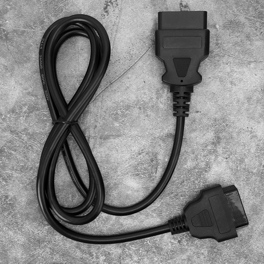 16Pin Car Diagnostics Adapter Cable for Elm327 Male To Female OBD Extension Wire 1.5m  4.9ft