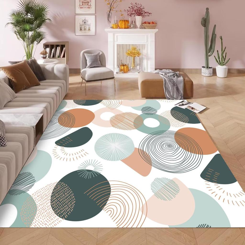 Rosa Blau Farbverlauf Glitzer Teppich, Pastell Funkelndes Pulver Einfaches Uni Muster, Rutschfeste Waschbare Matte für Wohnzimmer Sofa Esstisch