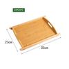 Household Storage Tray Bamboo Water Cup Plate Retro Tea Tray  Dried Fruit