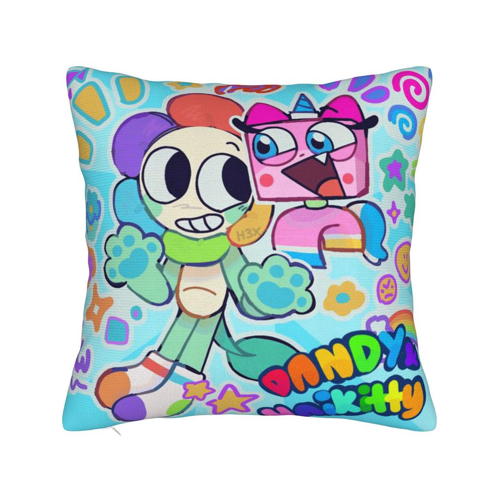 Dandy's World Pillow Cover Game Comfy Cushion Cover Novelty Pillow Case For Couch Sofa Bedroom