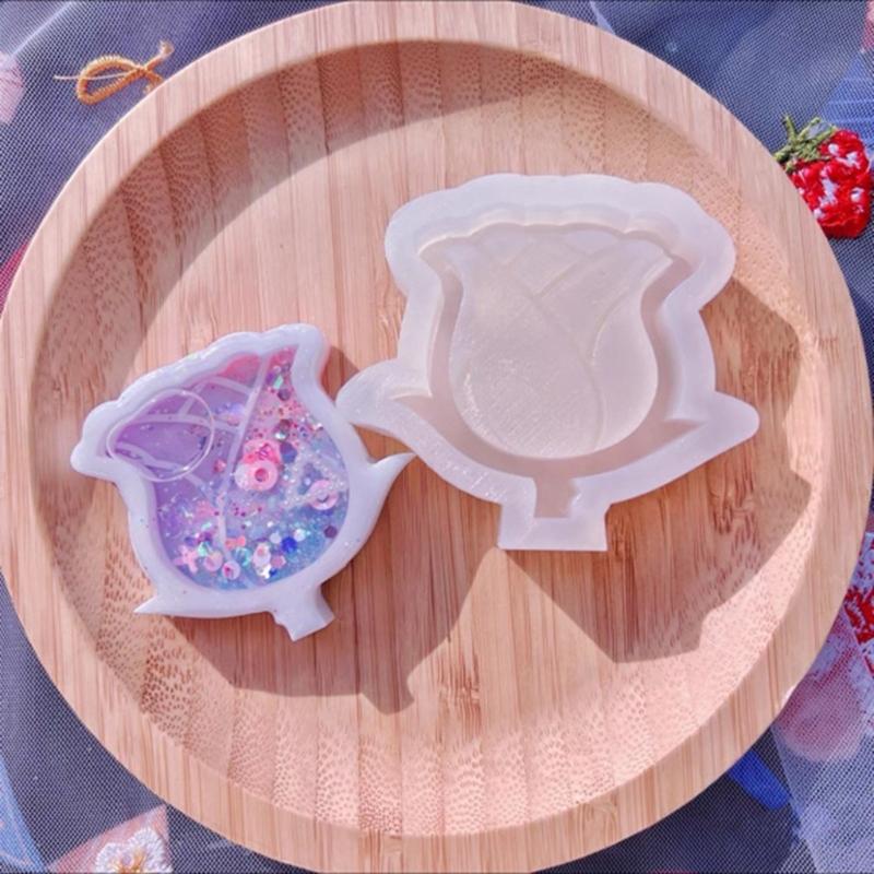 Resin Shaker Mold  Quicksand Casting Epoxy Silicone Mold Resin Epoxy Jewelry Molds for Pendant Decoration Crafts