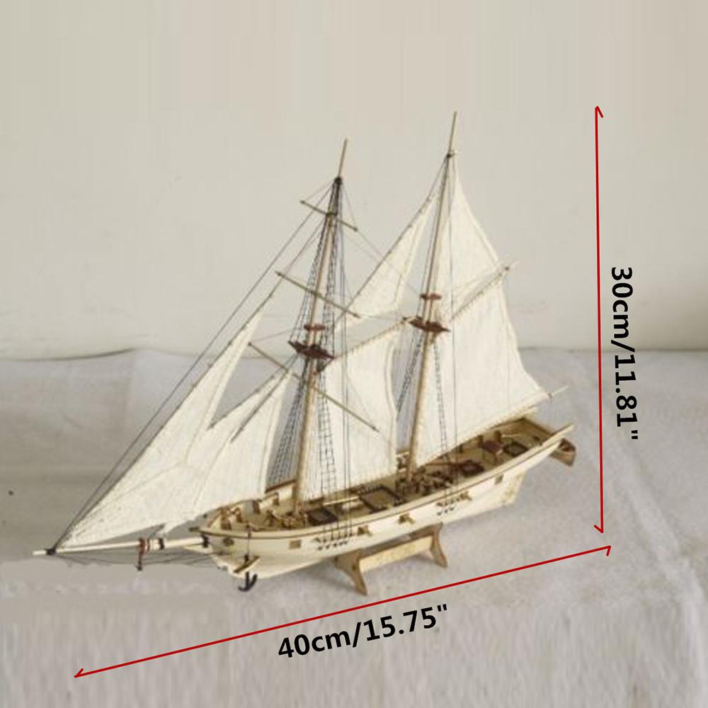 DIY Ship Assembly Model Kits Wooden Sailing Boat Scale Model Decoration
