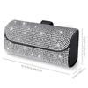 Car Sun Visor Sparkling Glasses Case, PU Leather Fashion Glasses Storage Box, Multi-functional Sun Visor Storage Bag