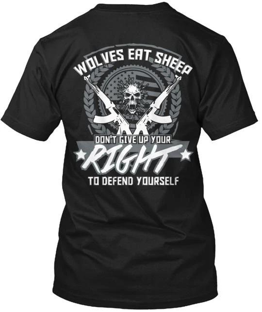 

Guns Wolves Eat Sheep TTshirt Made in the USA Size S to 5XL 4XL
