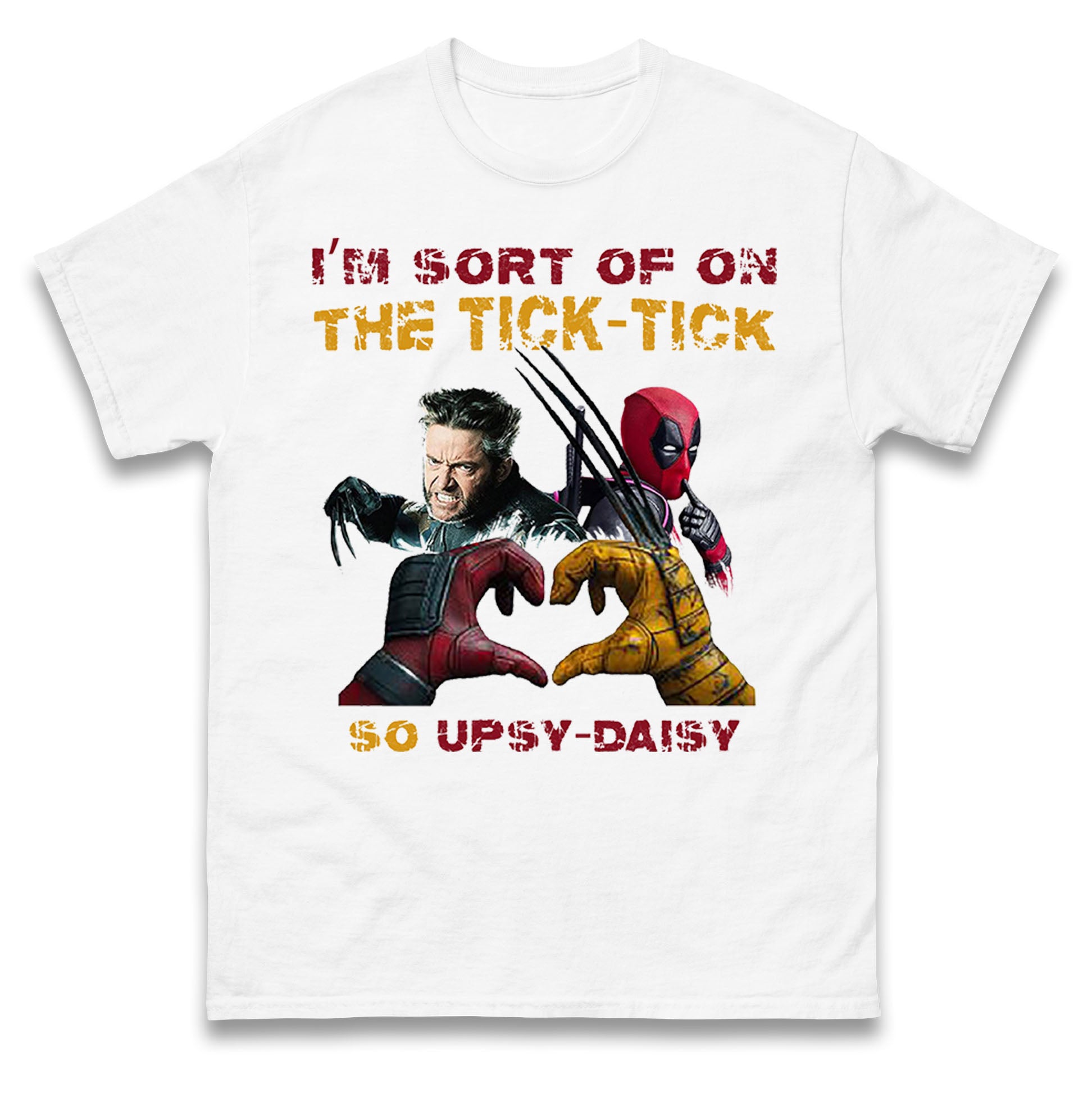 I m Sort of on The Tick Tick so Upsy Daisy Mens T Shirt Womens Tops Tees 4XL