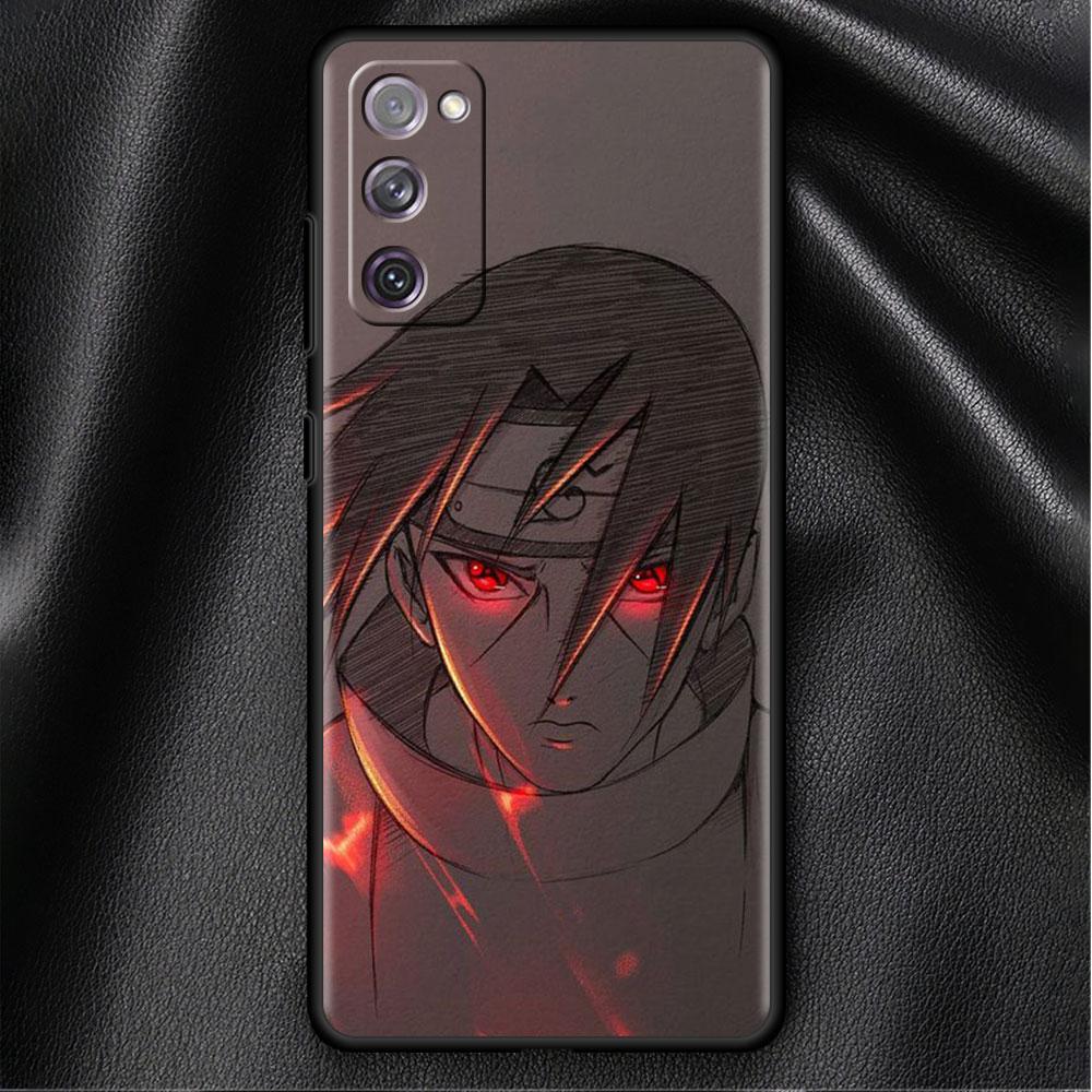 Case For Samsung Galaxy S20 S22 S21 FE S10 S9 Plus S8 Note 20 Ultra 10 Plus Soft Phone Shell Anime Red Blue Light