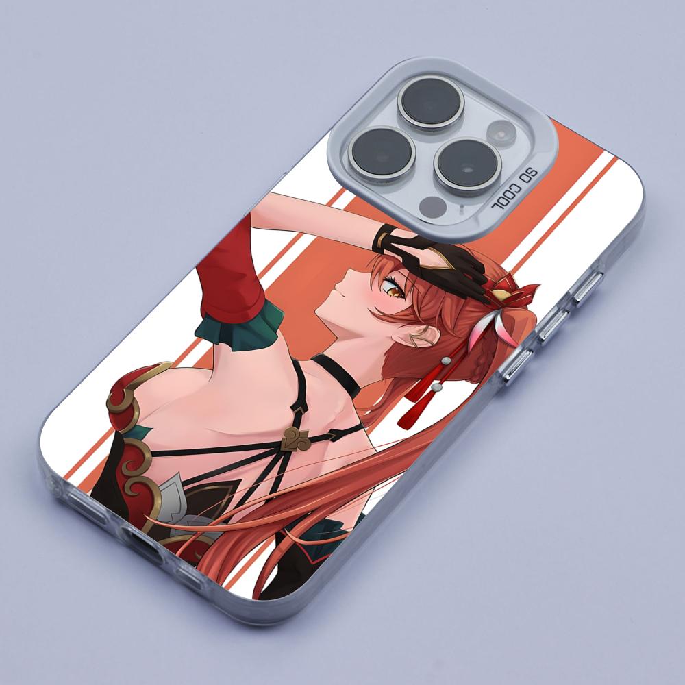 HSR Guinaifen White Translucent Mobile Phone Case for iPhone 17 16 15 14 13 12 11 X XR XS Air Pro Max Plus Colorful Cover