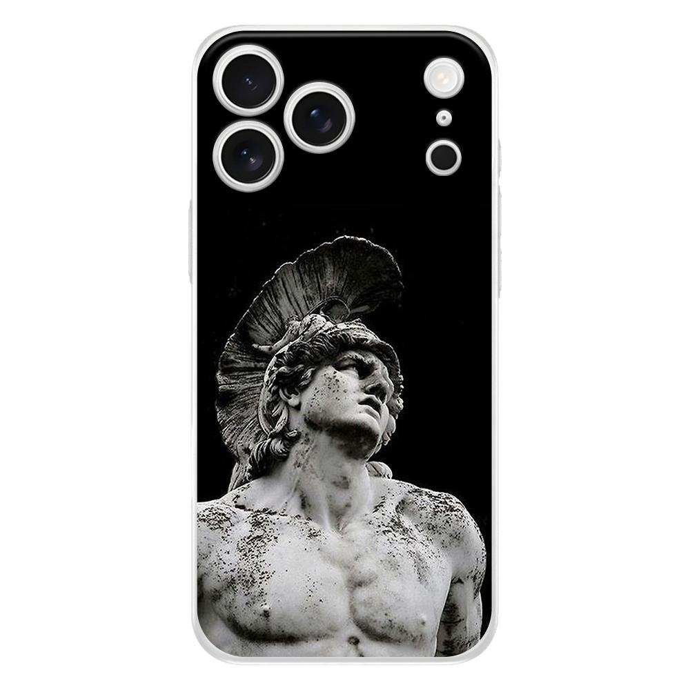 Clear TPU Phone Case For iPhone 17 Air 16E 16 11 15 14 Pro MAX 12 13 7 8 Plus SE Easter Cover Protection Ancient Greek Sculpture
