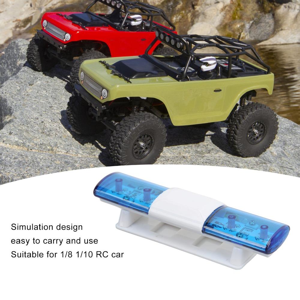 RC Accessories LED Police Light RC Car Roof Light for CC01/D90 /Axial SCX10 Night Use