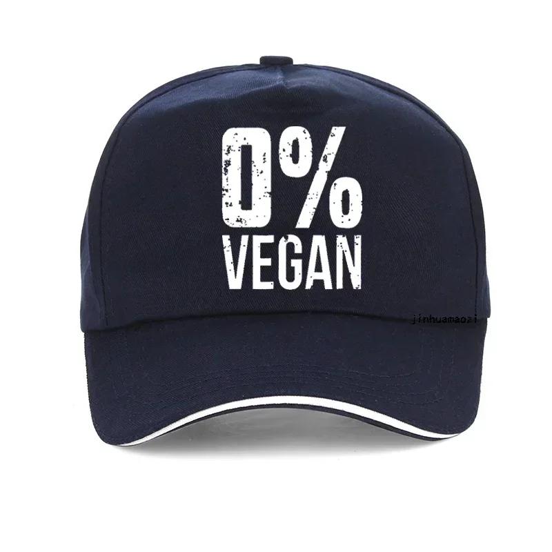Zero Percent Vegan Funny BBQ Carnivore Meat Eater hat fashion Unisex Printing Baseball Cap Adjustable Summer bonnet